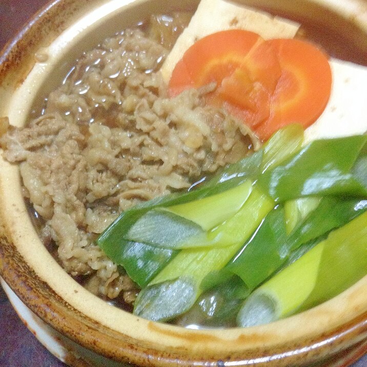 吉野家の牛皿de肉豆腐【アレンジレシピ】